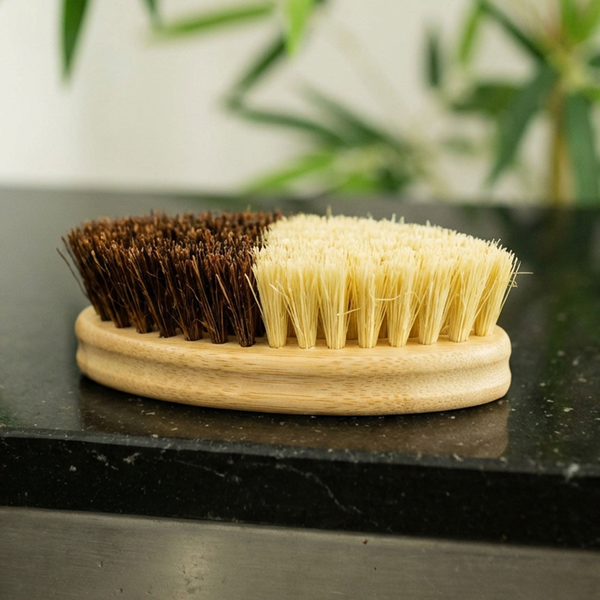 Cleaning Brush - Sisal & Coconut Bristle - Bamboo Switch
