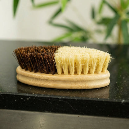 Cleaning Brush - Sisal & Coconut Bristle - Bamboo Switch