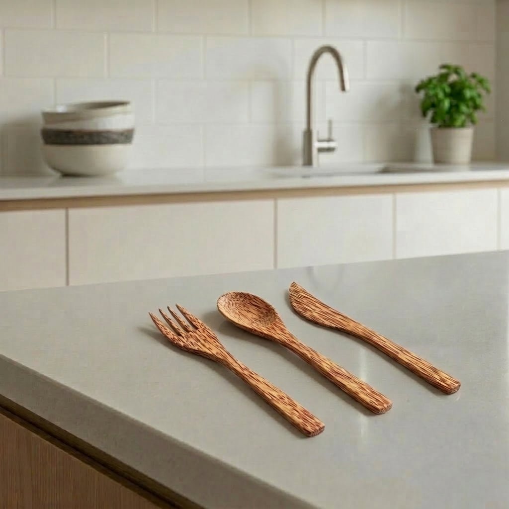 Coconut Cutlery Set - Bamboo Switch