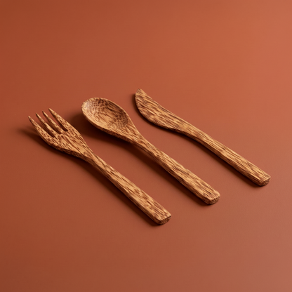 Coconut Cutlery Set - Bamboo Switch
