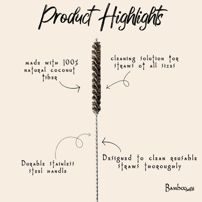 Coconut Fiber Straw Cleaner - Bamboo Switch