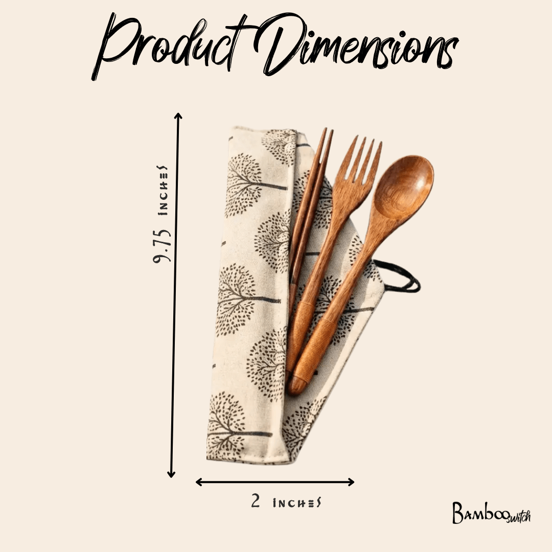 Coconut Flatware Travel Set - Bamboo Switch