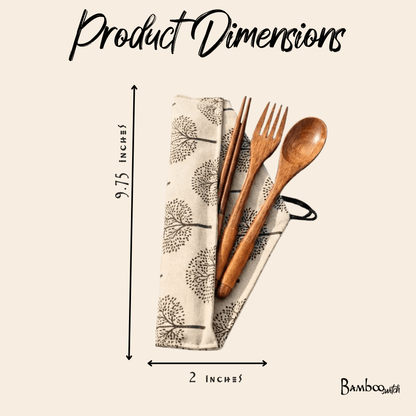 Coconut Flatware Travel Set - Bamboo Switch