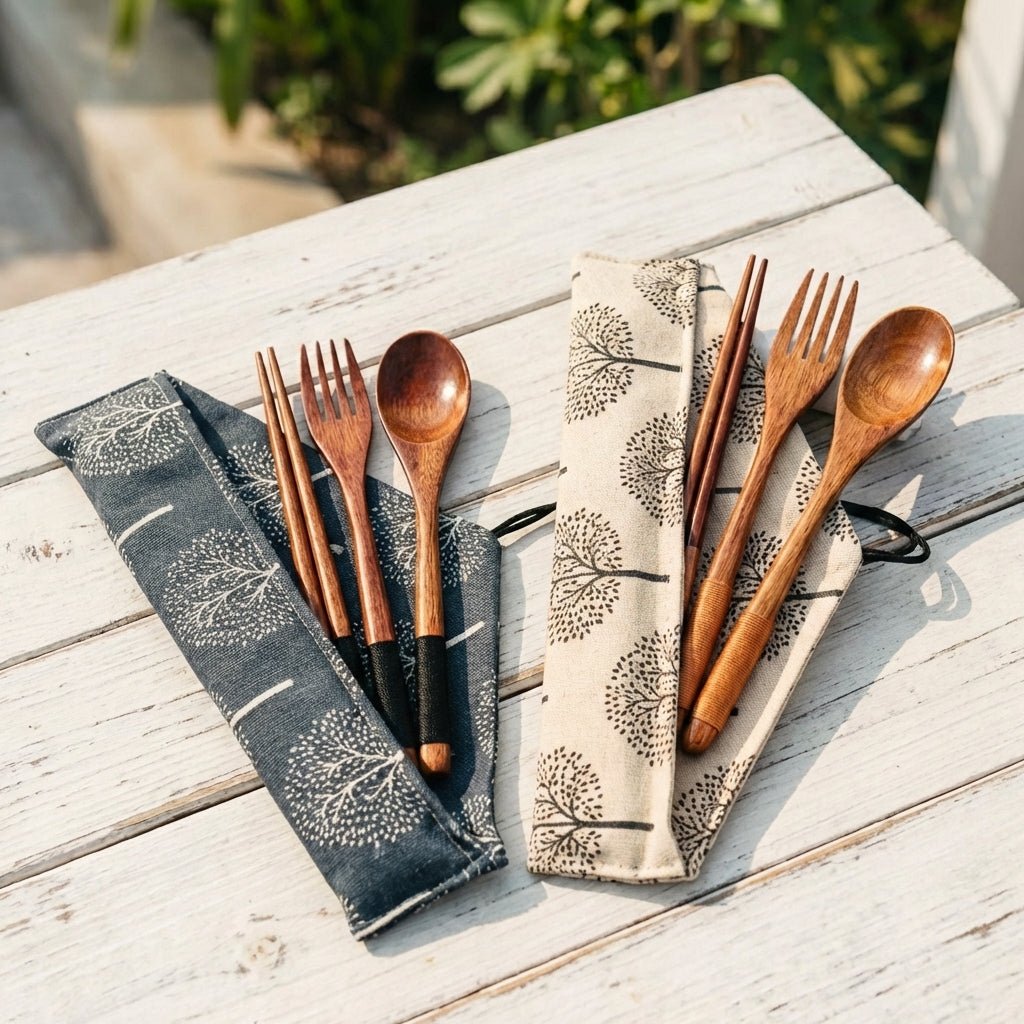 Coconut Flatware Travel Set - Bamboo Switch
