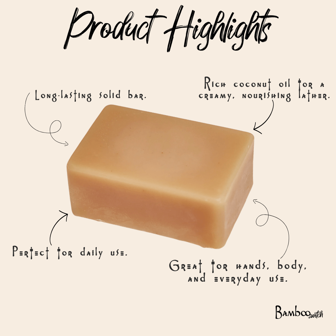 Cold Process Soap Bar | Coconut - Bamboo Switch