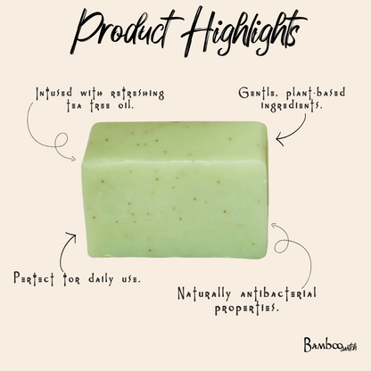 Cold Process Soap Bar | Tea Tree - Bamboo Switch