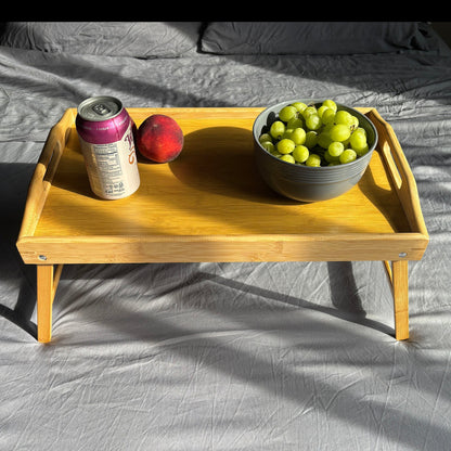 Collapsible Bamboo Bed Tray - Bamboo Switch