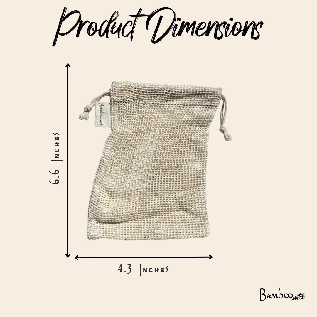 Cotton Mesh Wash Bag - Bamboo Switch