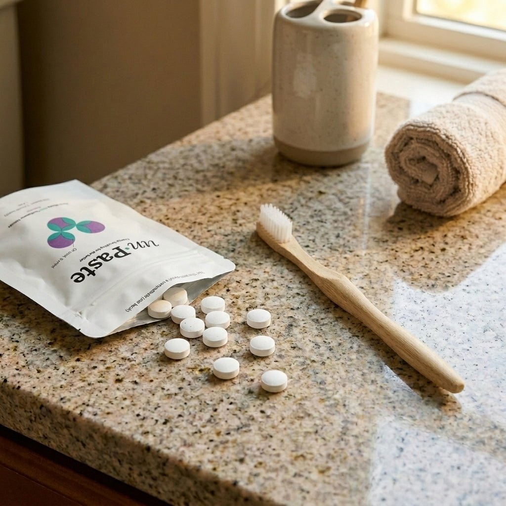 Fluoride Mint Toothpaste Tablets | 125ct - Bamboo Switch