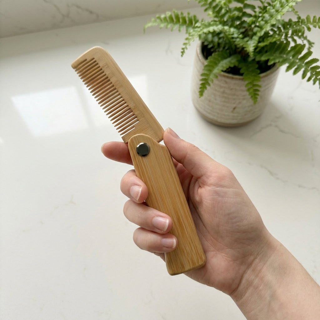 Foldable Bamboo Hair Comb - Bamboo Switch