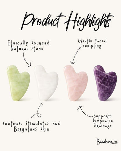 Gua Sha Facial Stone - Bamboo Switch