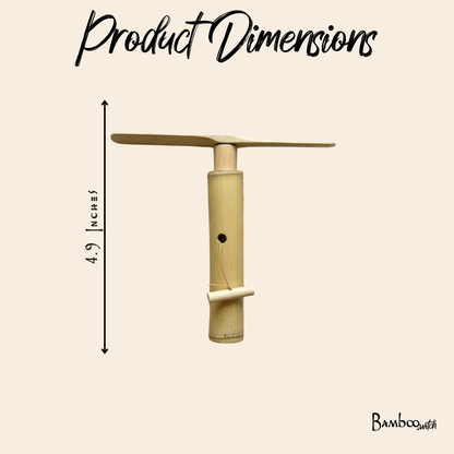 Handmade Bamboo Dragonfly Copter Toy - Bamboo Switch