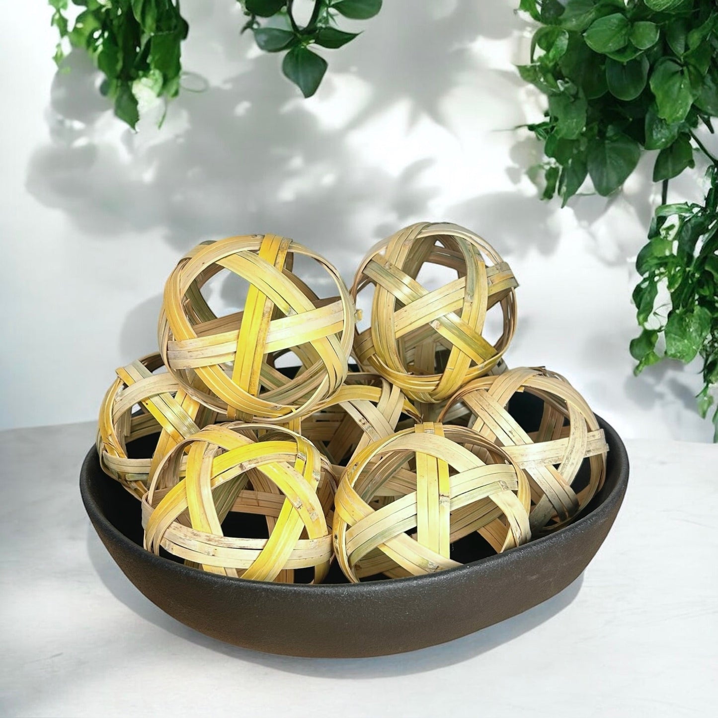 sustainable, zero waste, earth - friendly, plastic - free Handwoven Bamboo Decorative Ball - Bamboo Switch