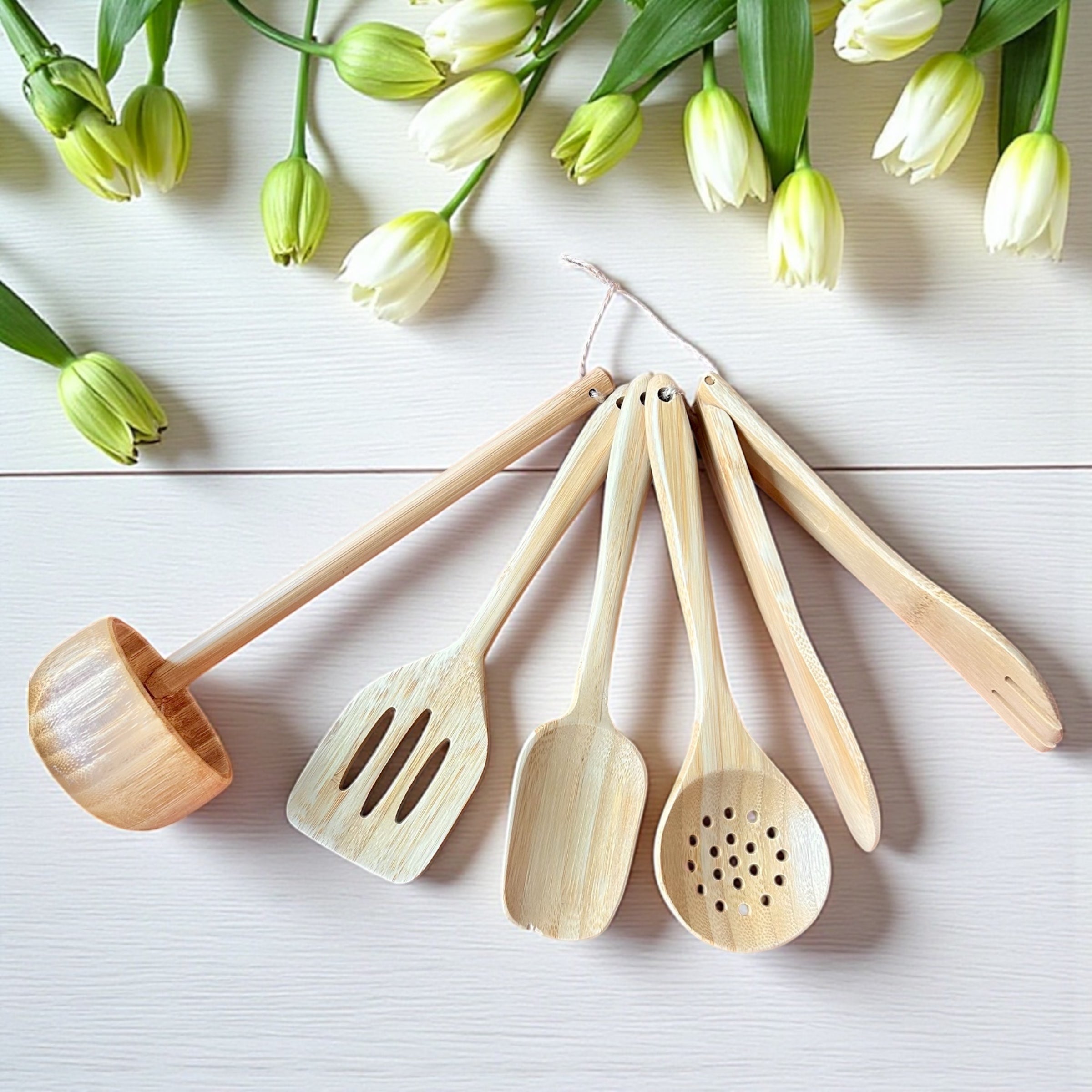Kids Bamboo Cooking Utensil Set - Bamboo Switch