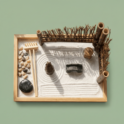 Mindful Bamboo Zen Garden Set - Bamboo Switch