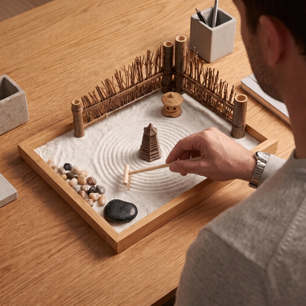 Mindful Bamboo Zen Garden Set - Bamboo Switch