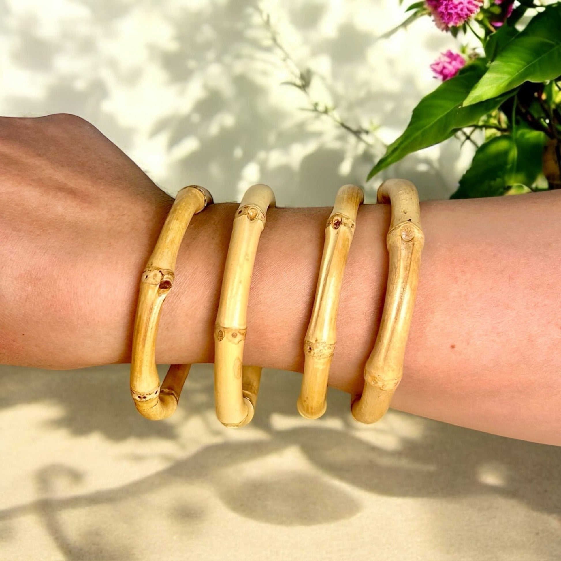 sustainable, zero waste, earth - friendly, plastic - free Natural Bamboo Bangle Bracelet - Bamboo Switch