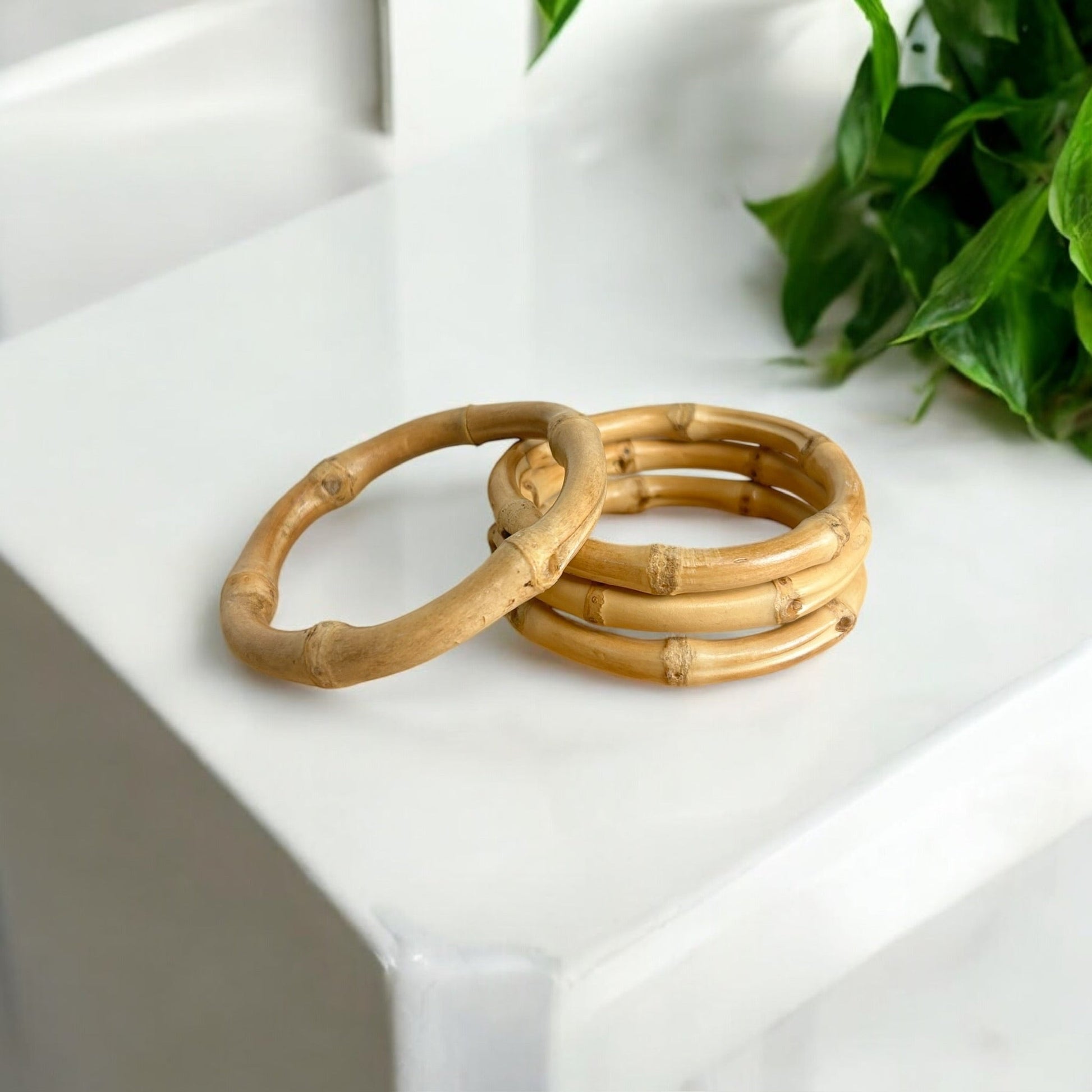 sustainable, zero waste, earth - friendly, plastic - free Natural Bamboo Bangle Bracelet - Bamboo Switch