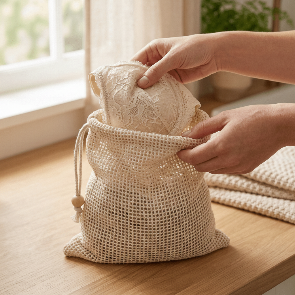 Organic Cotton Delicate Bags | Set of 2 - Bamboo Switch