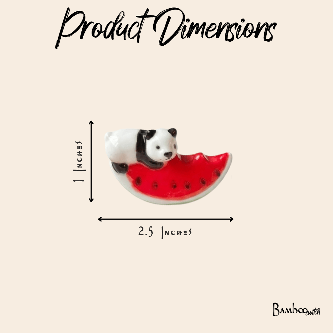 Panda & Watermelon Chopstick Rests - Bamboo Switch