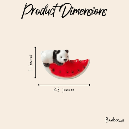 Panda & Watermelon Chopstick Rests - Bamboo Switch