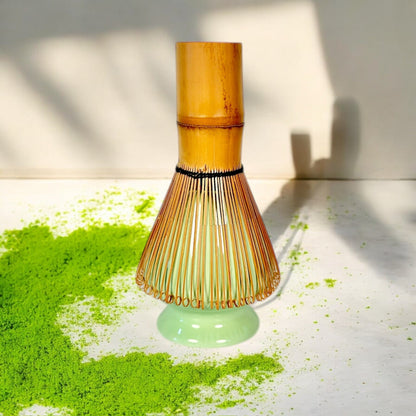 Porcelain Matcha Whisk Holder - Bamboo Switch