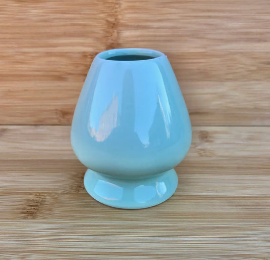 sustainable, zero waste, earth-friendly, plastic-free Porcelain Matcha Whisk Holder - Bamboo Switch
