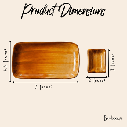Porcelain Sushi Plate Set - Bamboo Switch