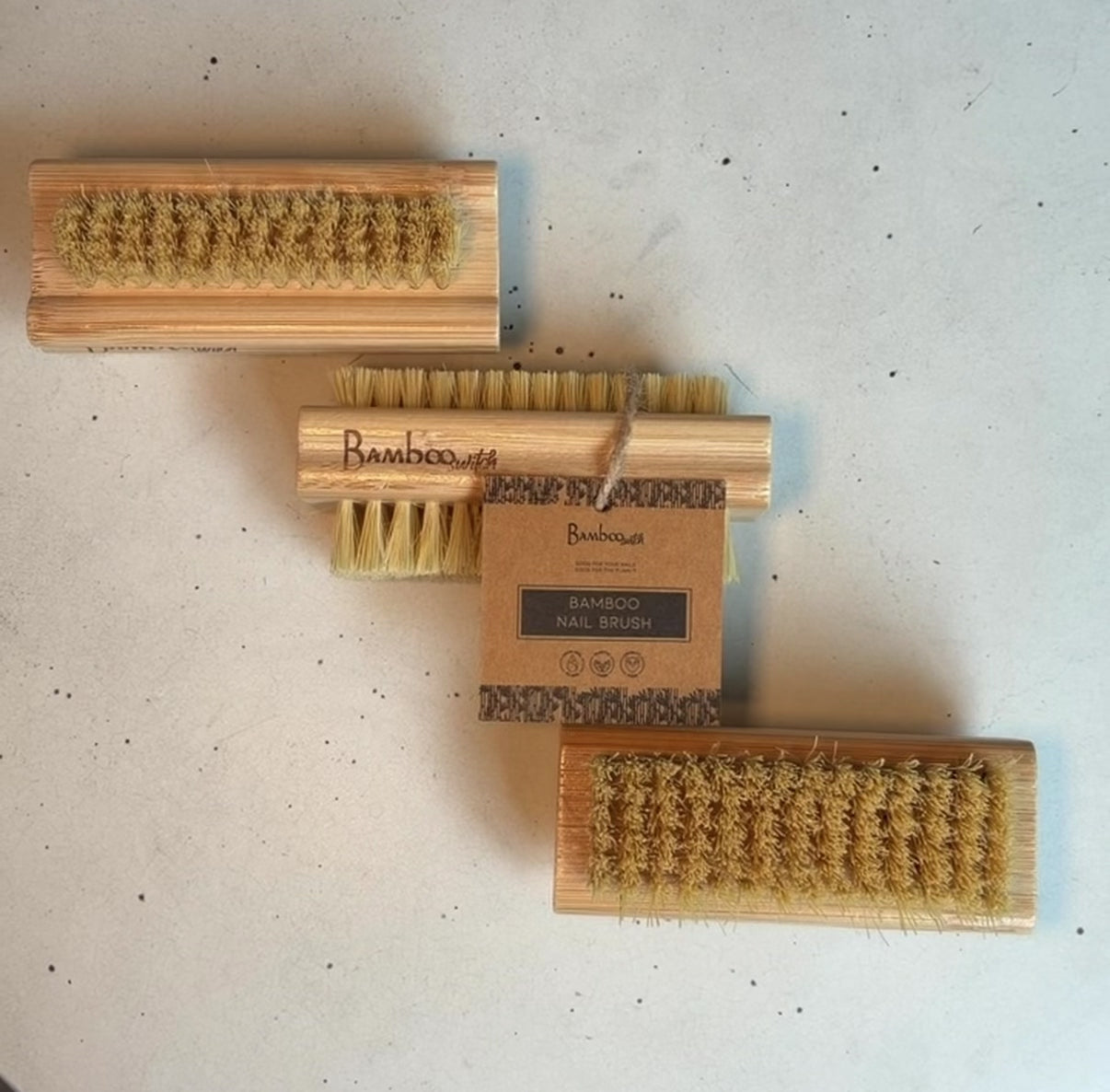 Bamboo Vegan Nail Brush | Sisal Bristles