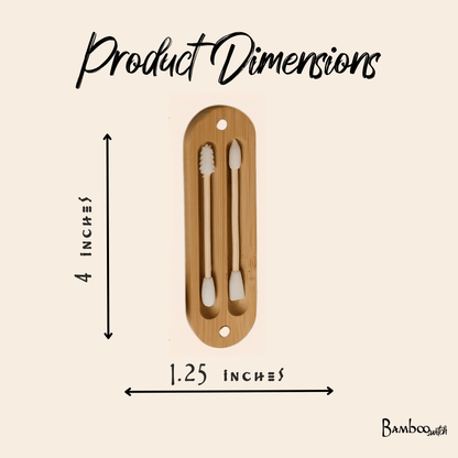 Reusable Bamboo Ear Swabs with Case - Bamboo Switch