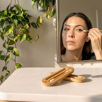 Reusable Bamboo Ear Swabs with Case - Bamboo Switch
