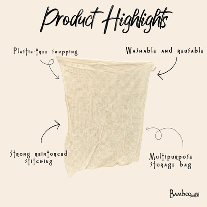 Reusable Mesh Produce Bags | 2 Pack - Bamboo Switch