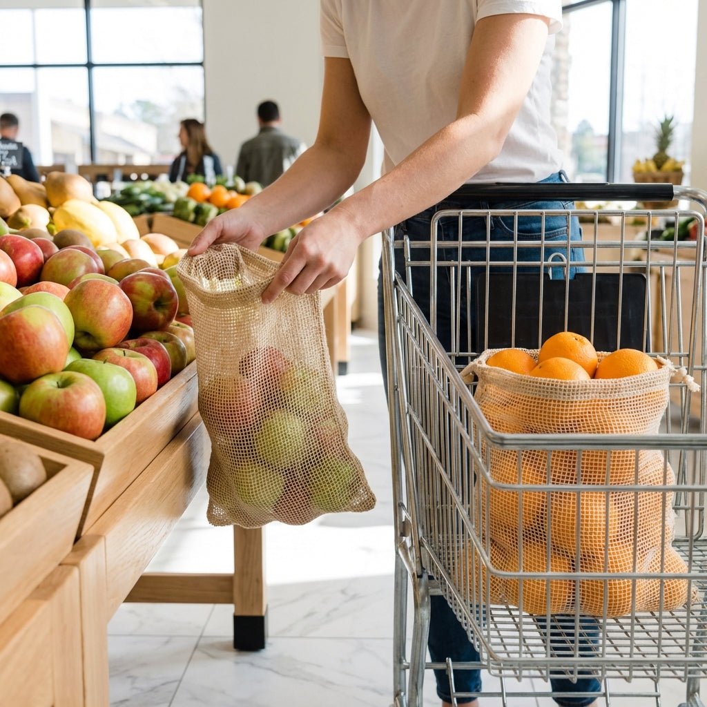 Reusable Mesh Produce Bags | 2 Pack - Bamboo Switch