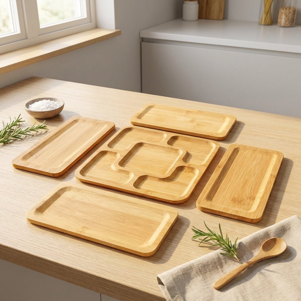 Serving Plates 5 Piece Set - Bamboo Switch