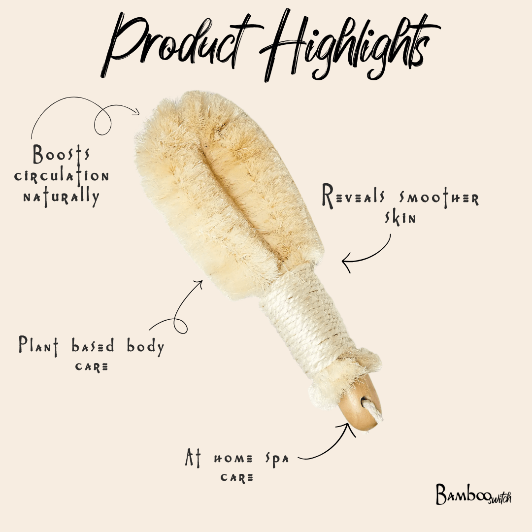 Sisal Dry Brush - Bamboo Switch