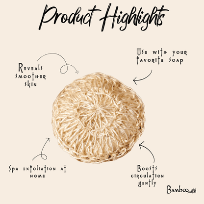 Sisal Exfoliating Body Scrubber - Bamboo Switch