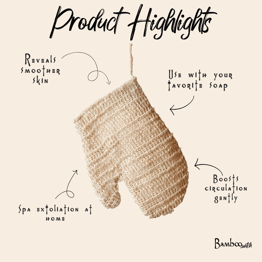 Sisal Exfoliating Glove - Bamboo Switch