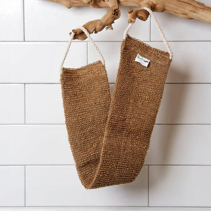 Sisal Linen Back Scrubber - Bamboo Switch