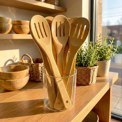 Slotted Spatula Spoon - Bamboo Switch