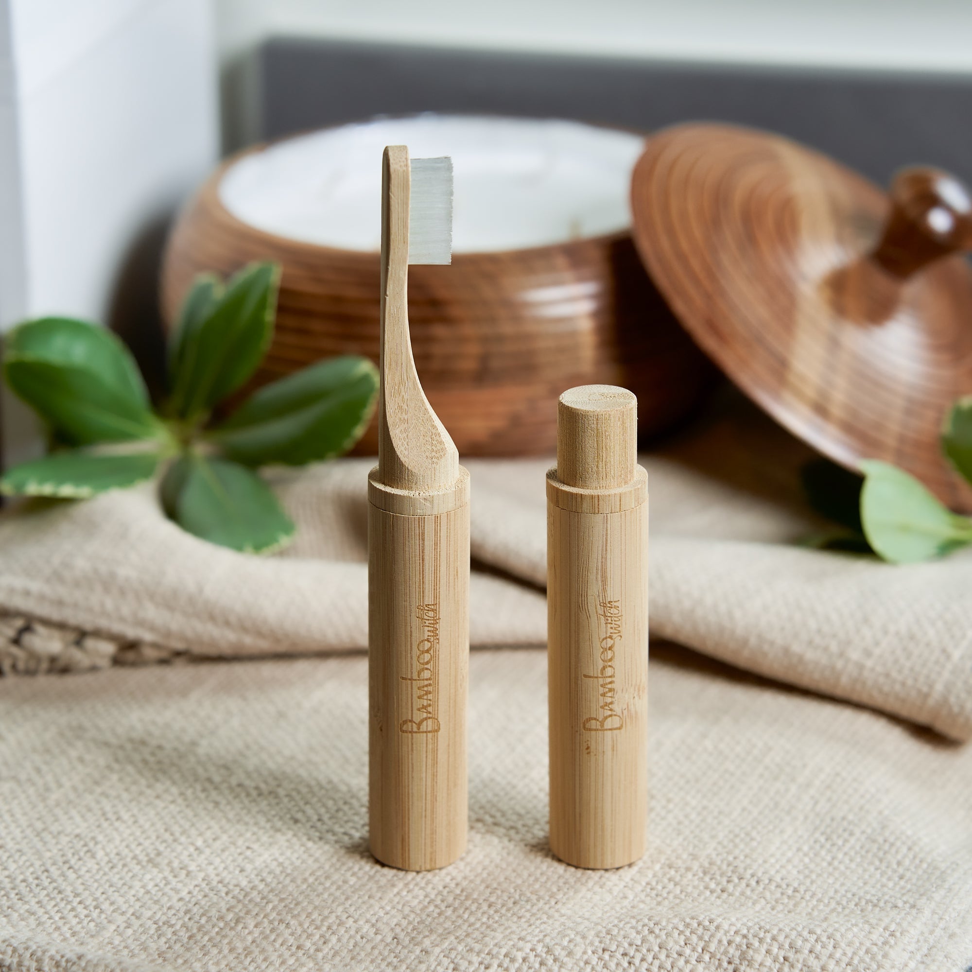 Travel Toothbrush 4 PCS - Bamboo Switch
