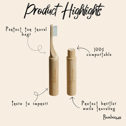 Travel Toothbrush | Set of 4 - Bamboo Switch
