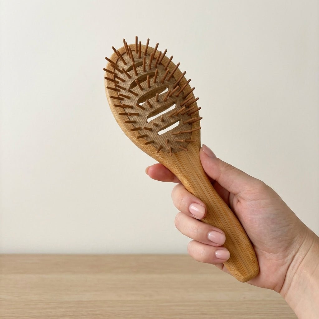 Vented Bamboo Hairbrush - Bamboo Switch