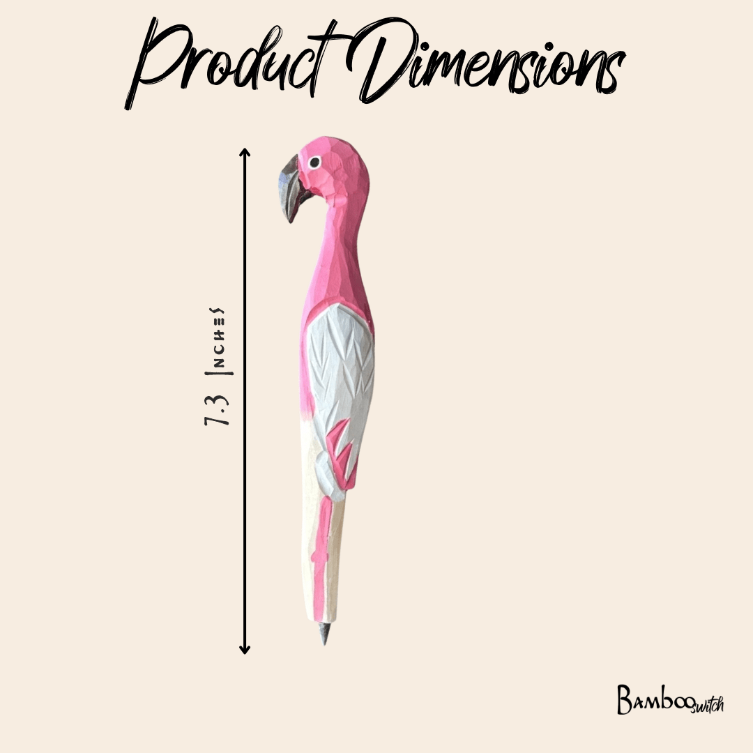 Wooden Animal Never Ending Pencil - Bamboo Switch