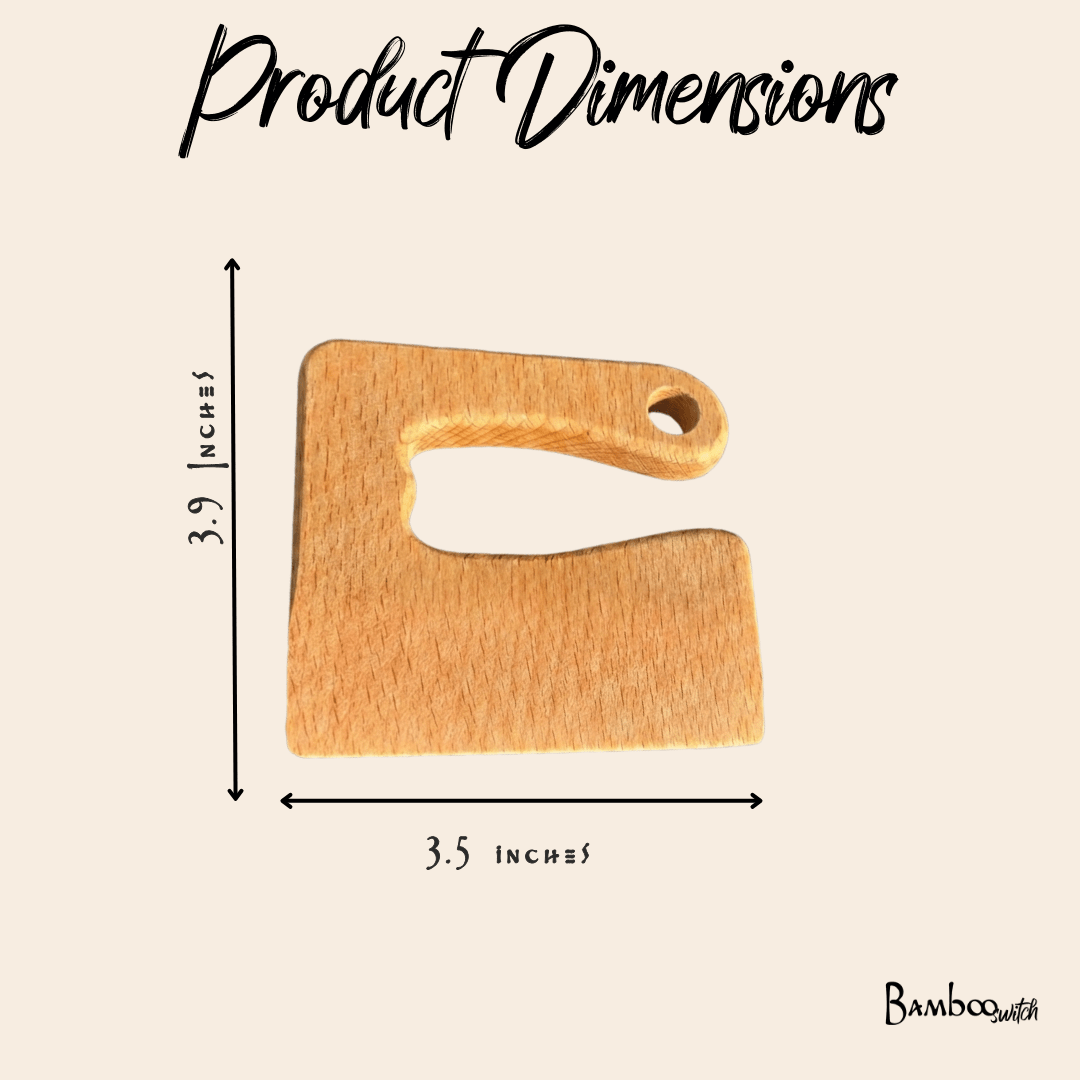 Wooden Dough Cutter Knife - Bamboo Switch