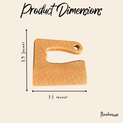 Wooden Dough Cutter Knife - Bamboo Switch