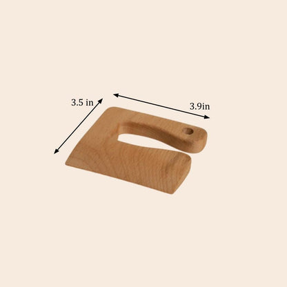 Wooden Dough Cutter Knife - Bamboo Switch