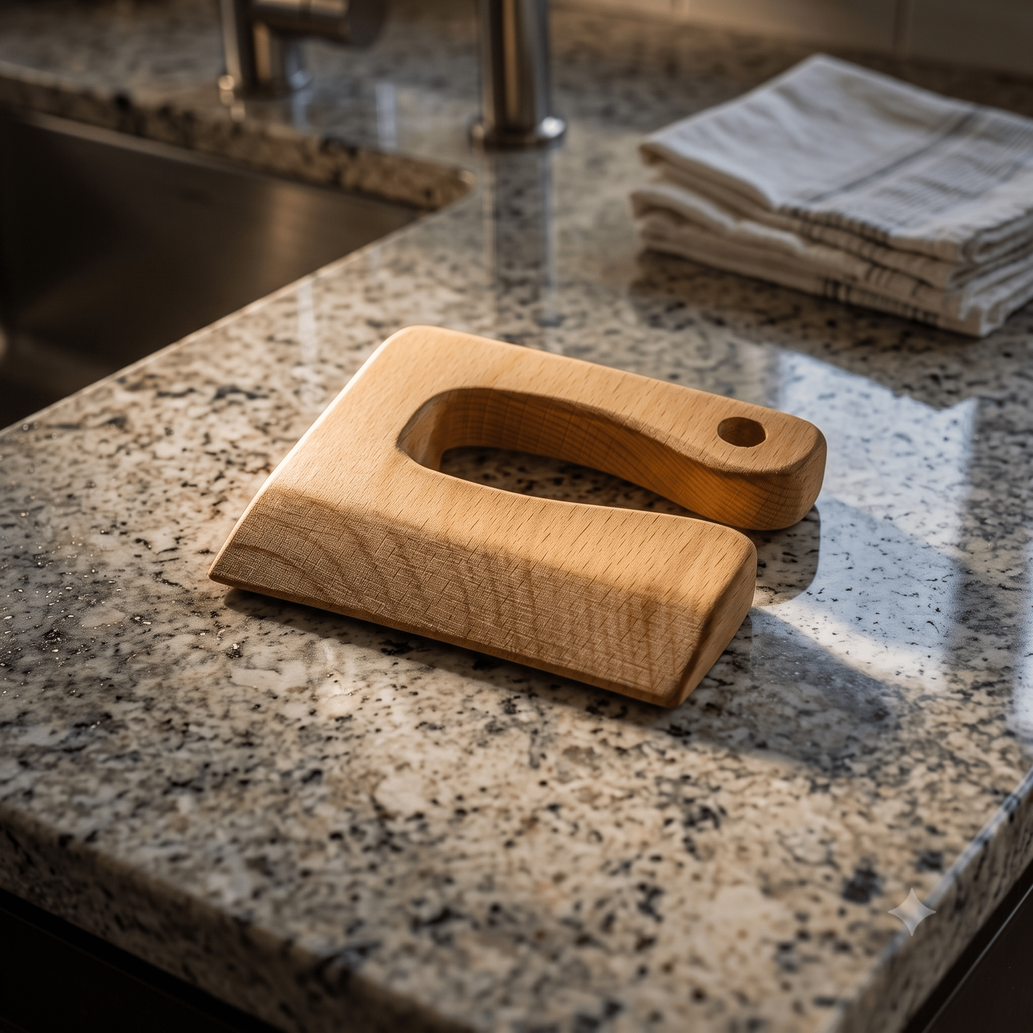 Wooden Dough Cutter Knife - Bamboo Switch