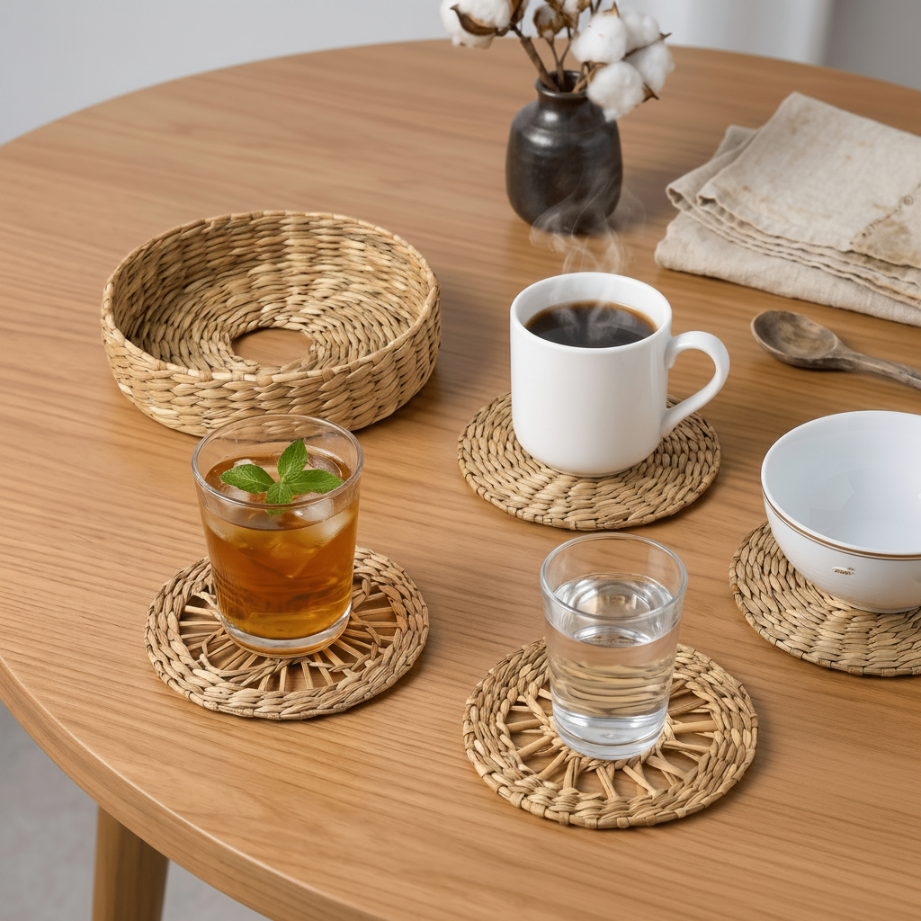 Woven Coaster Set of 4 - Bamboo Switch