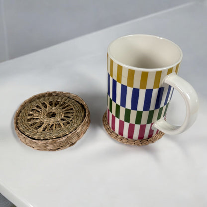 Woven Coaster Set of 4 - Bamboo Switch