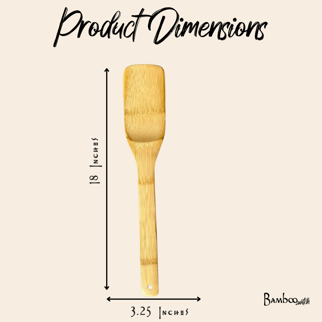 XL Bamboo Barbeque Grilling Spatula - Bamboo Switch